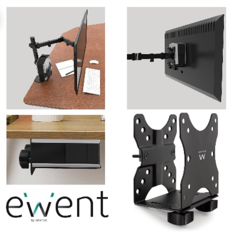 SOPORTE ORDENADOR EWENT VESA PARA MINI PC - detalle