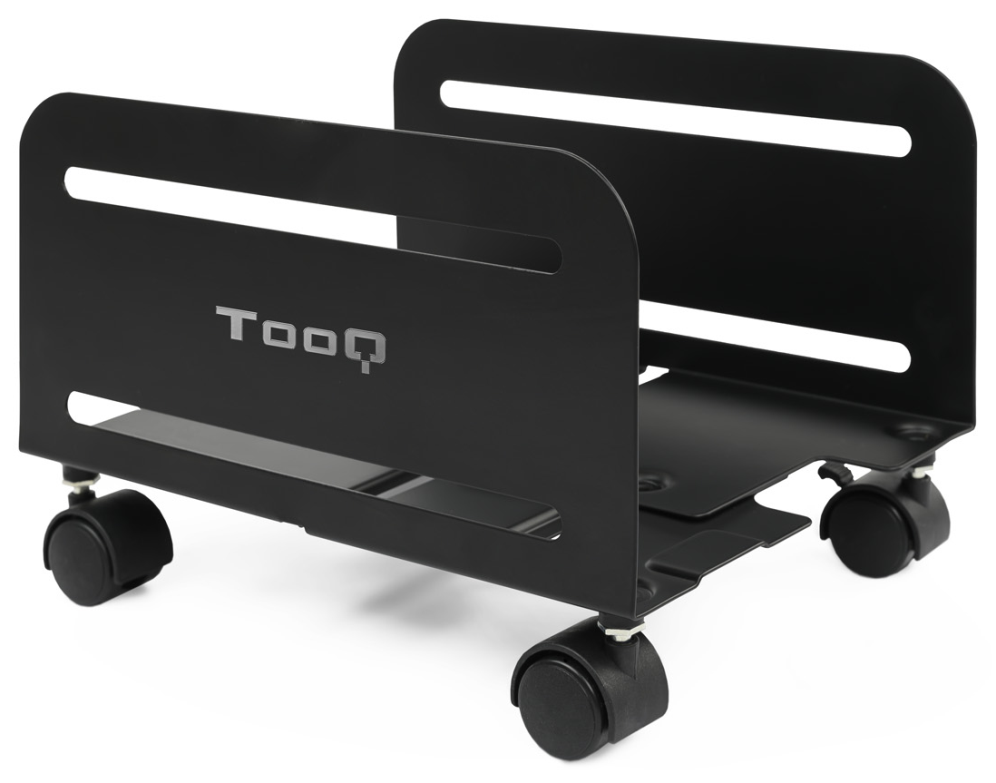SOPORTE PARA CPU DE SUELO CON RUEDAS TOOQ UMCS0004-B NEGRO