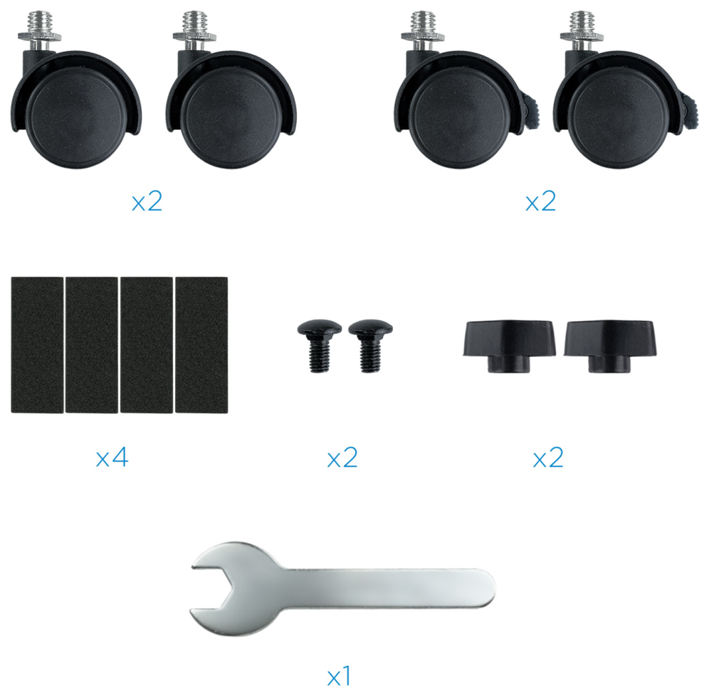 SOPORTE PARA CPU DE SUELO CON RUEDAS TOOQ UMCS0004-B NEGRO - detalle