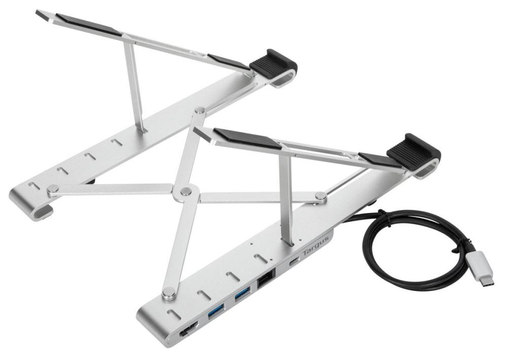 SOPORTE PARA PORTATIL TARGUS PORTABLE STAND AND DOCK 15,6" PLATA - detalle