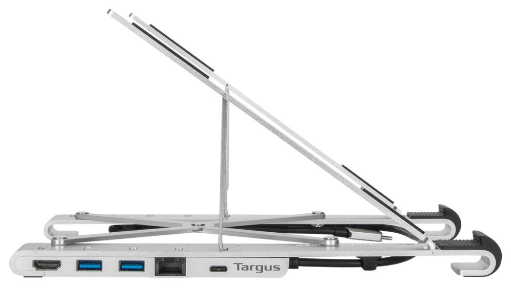 SOPORTE PARA PORTATIL TARGUS PORTABLE STAND AND DOCK 15,6" PLATA - detalle