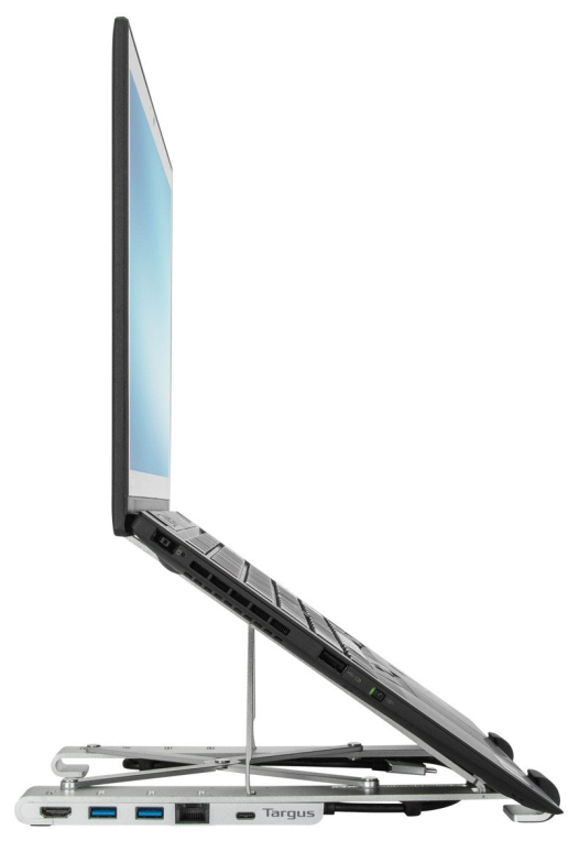 SOPORTE PARA PORTATIL TARGUS PORTABLE STAND AND DOCK 15,6" PLATA - detalle