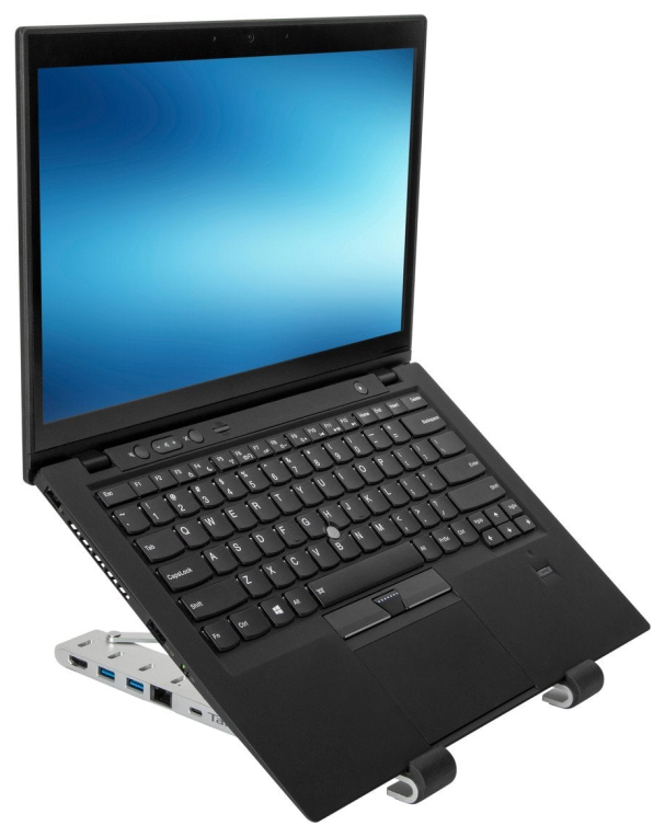 SOPORTE PARA PORTATIL TARGUS PORTABLE STAND AND DOCK 15,6" PLATA - detalle