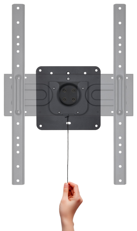SOPORTE PARED TOOQ 37-80 ROTACION 360° NEGRO - detalle