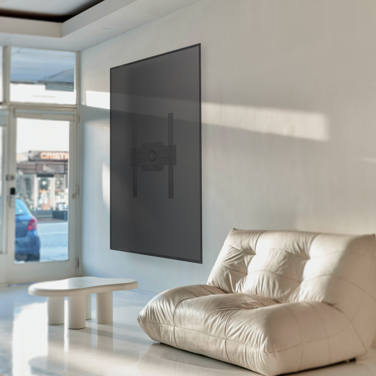 SOPORTE PARED TOOQ 37-80 ROTACION 360° NEGRO - detalle