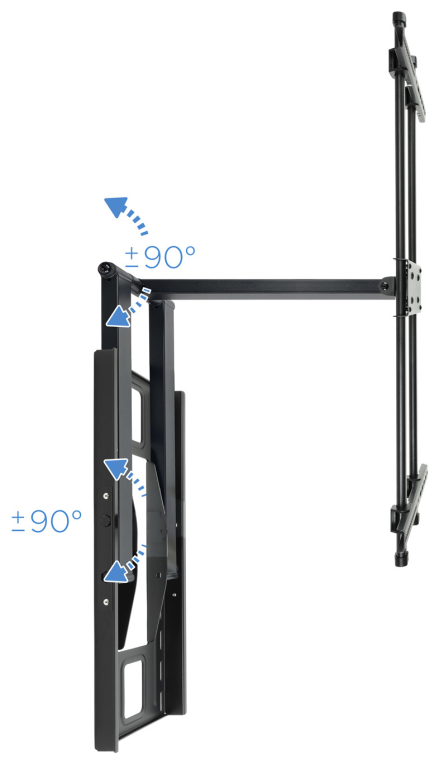 SOPORTE PARED TOOQ LP4380XL-B 43"-80" NEGRO - detalle