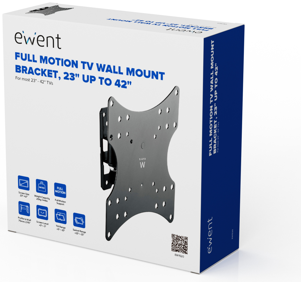 SOPORTE PARED TV EWENT EW1520 EASY TURN 32-55" ARTICULACION - detalle