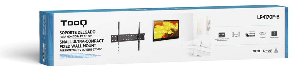 SOPORTE PARED TV TOOQ LP4170F-B NEGRO - detalle