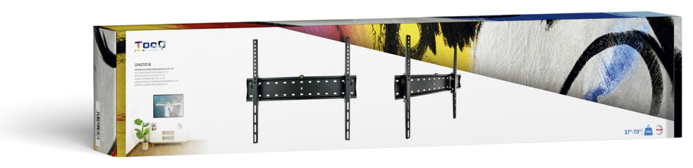 SOPORTE PARED TV TOOQ LP4270T-B NEGRO - detalle