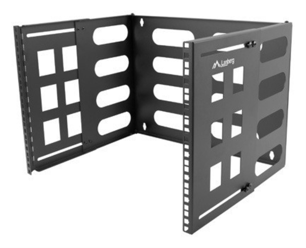 SOPORTE PLEGABLE LANBERG MURAL 19" 8U 497X400/240 NEGRO