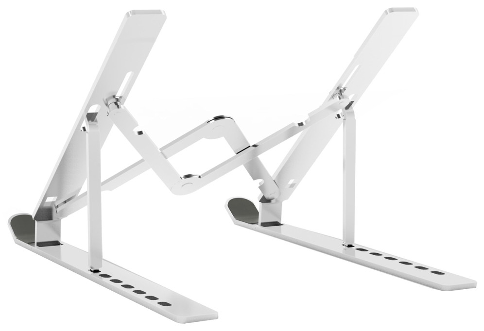 SOPORTE PORTATIL AISENS SOBREMESA AJUSTABLE PLATA - detalle