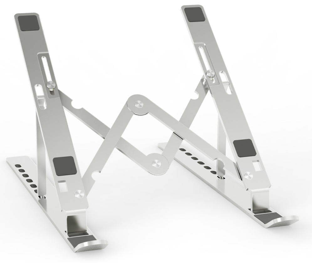 SOPORTE PORTATIL AISENS SOBREMESA AJUSTABLE PLATA