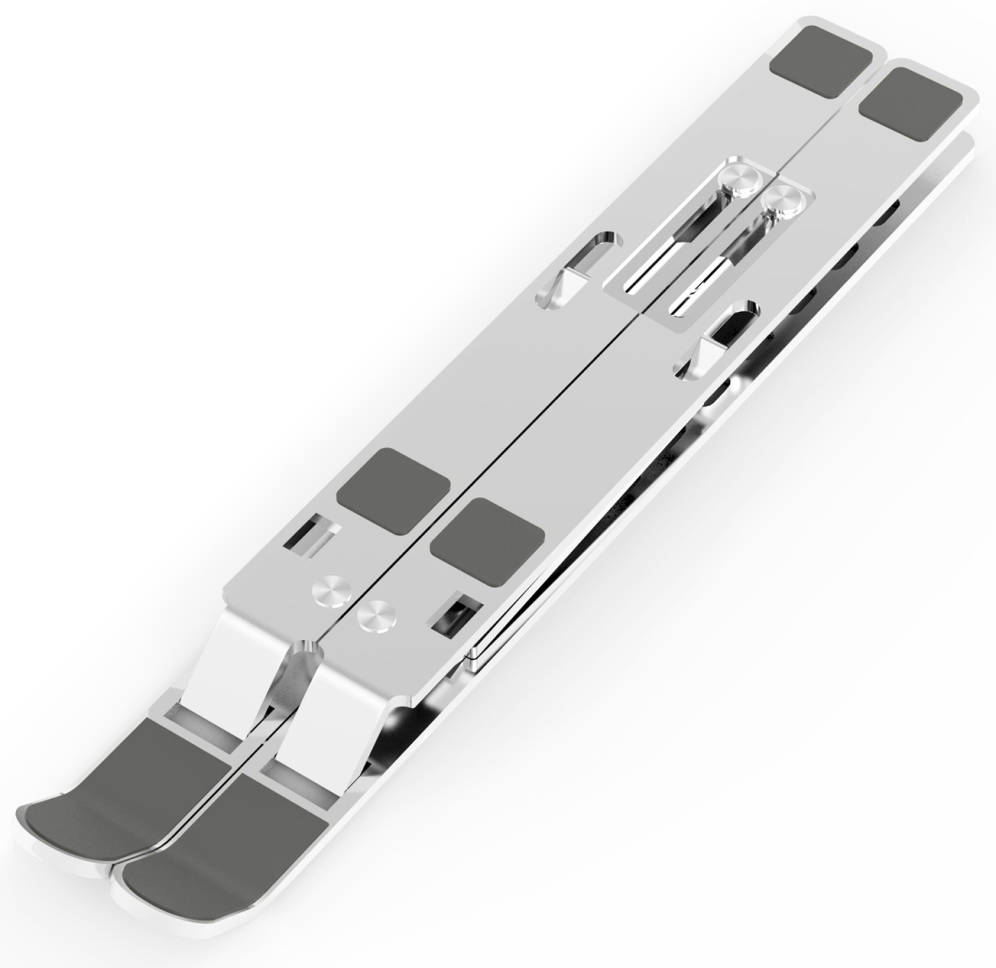 SOPORTE PORTATIL AISENS SOBREMESA AJUSTABLE PLATA - detalle