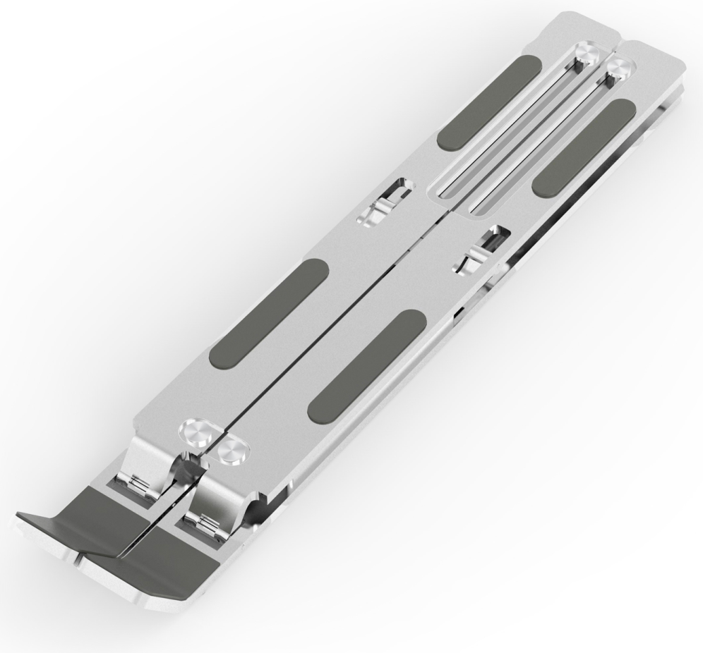 SOPORTE PORTATIL SOBREMESA AISENS AJUSTABLE PLATA - detalle