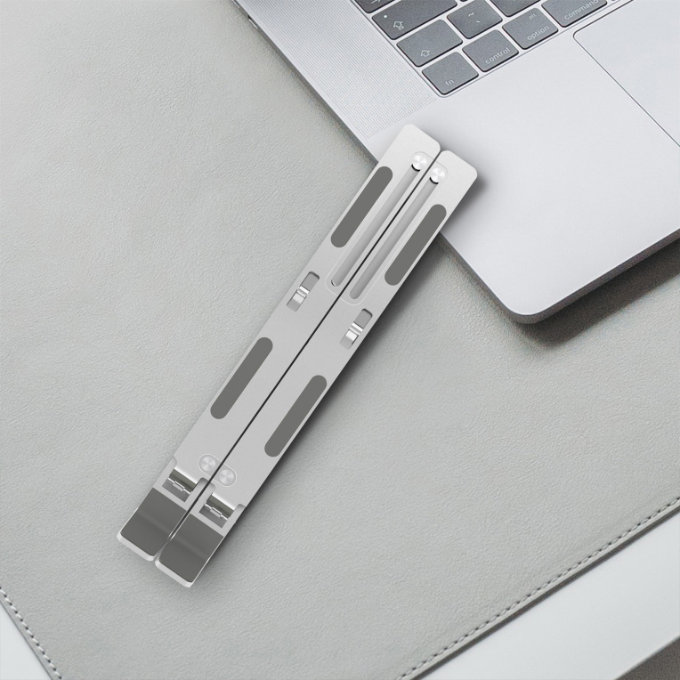 SOPORTE PORTATIL SOBREMESA AISENS AJUSTABLE PLATA - detalle