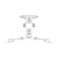 AISENS Soporte Universal Giratorio. Inclinable de Techo para Proyector 13.5Kg. Blanco