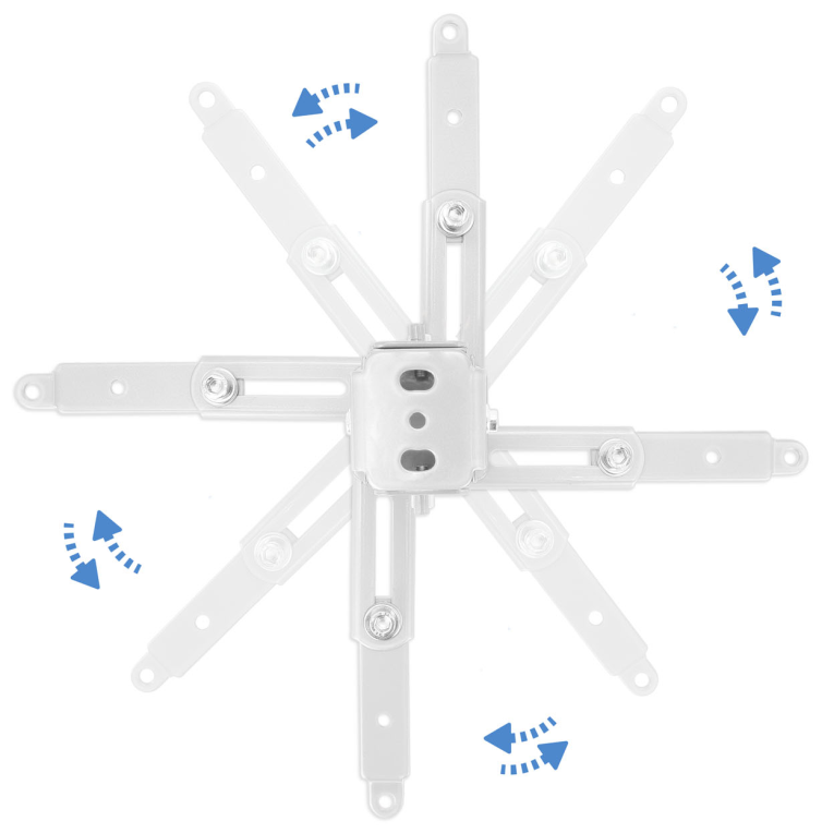 SOPORTE PROYECTOR TECHO TOOQ PJ2012T MX 20 KGS BLANCO - detalle