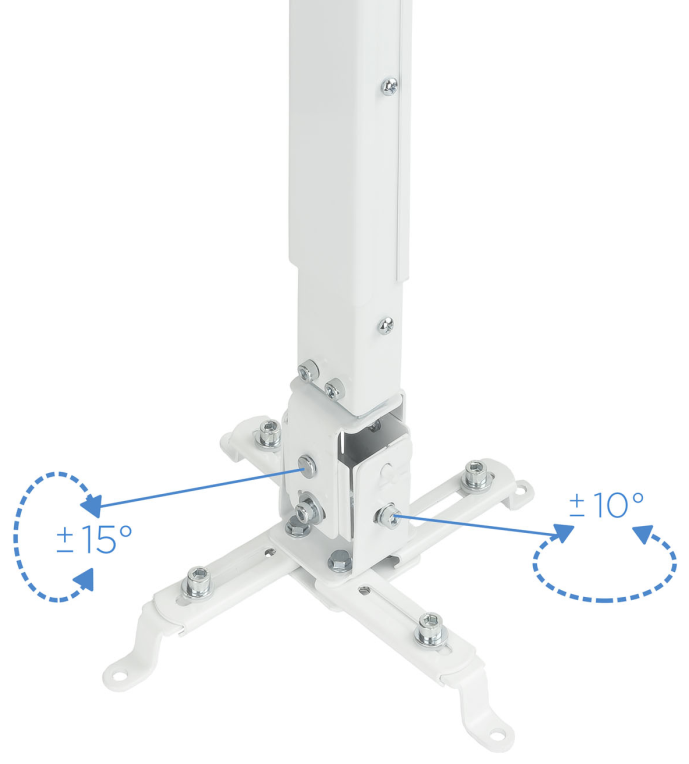 SOPORTE PROYECTOR TECHO TOOQ PJ2012T MX 20 KGS BLANCO - detalle