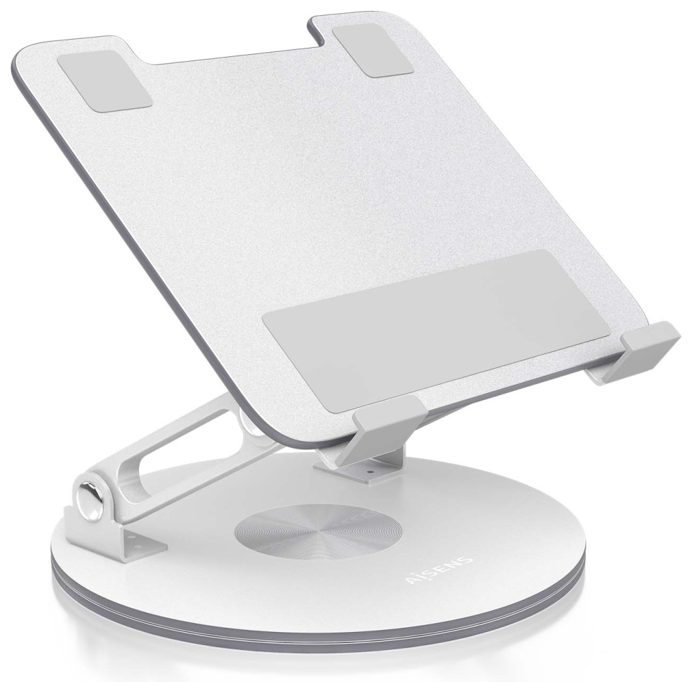 SOPORTE SOBREMESA AISENS AJUSTABLE GIRATORIO PORTATIL/TABLET 7"-13" PLATA