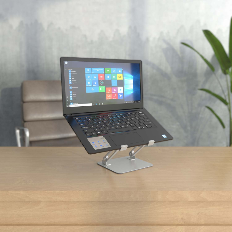 SOPORTE SOBREMESA AISENS AJUSTABLE PORTATIL/TABLET 7"-13" PLATA - detalle
