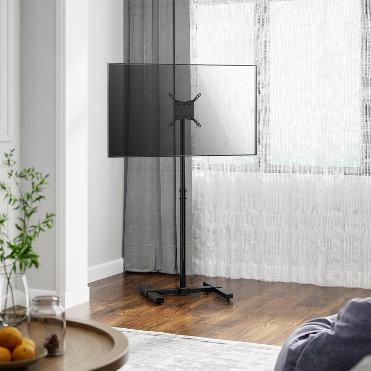 SOPORTE SUELO AISENS INCLINABLE Y EXTENSIBLE PARA TV 20KG DE 13-42 NEGRO - detalle