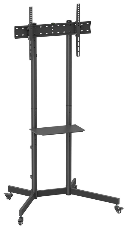 SOPORTE SUELO AISENS RUEDA BANDEJA DVD MONITOR/TV 45KG 37-70 NEGRO