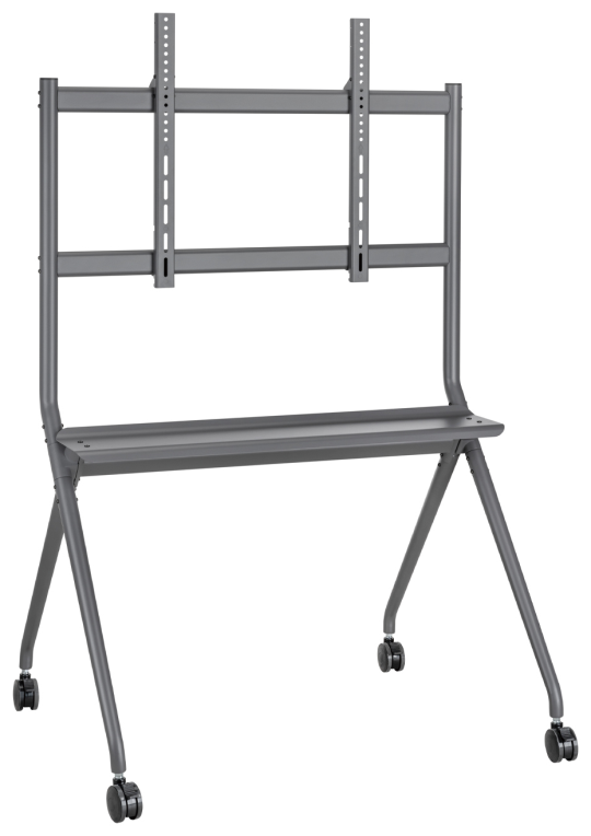SOPORTE SUELO AISENS RUEDAS BANDEJA DVD PANTALLA 120KG 50-86