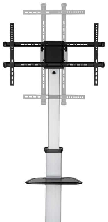 SOPORTE SUELO AISENS RUEDAS BANDEJA DVD PANTALLA 50KG 37-86 - detalle