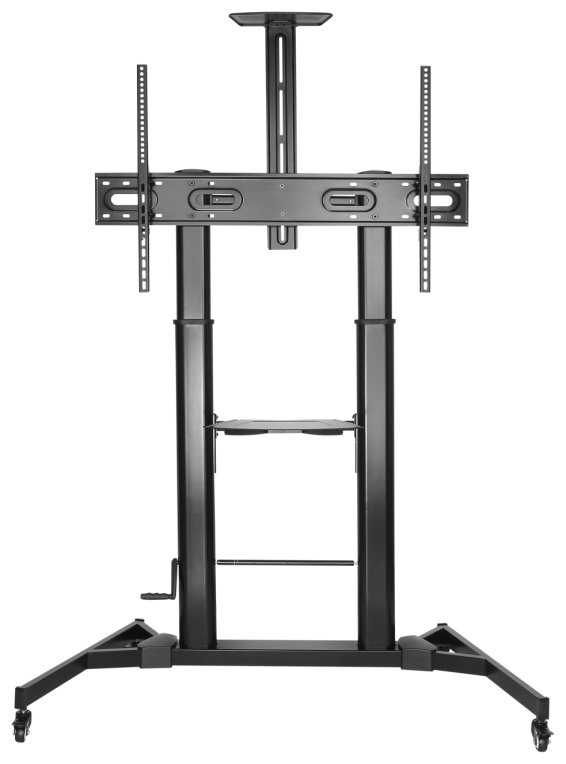 SOPORTE SUELO AISENS RUEDAS MANIVELA BANDEJA DVD CAMARA MONITOR 60-100 - detalle