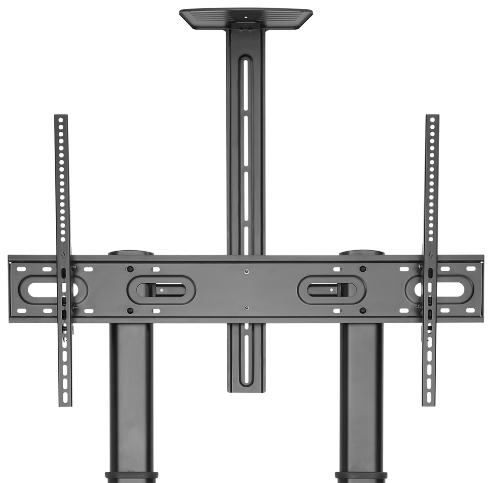 SOPORTE SUELO AISENS RUEDAS/MANIVELA/BANDEJA DVI CAMARA/MONITOR 60"-100"/100KG - detalle