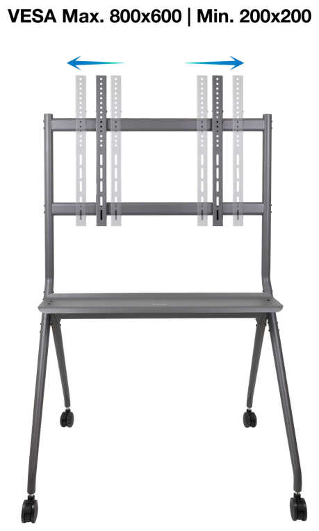 SOPORTE SUELO TOOQ RUEDAS PANTALLAS "ISTAND" 50"-86" - detalle