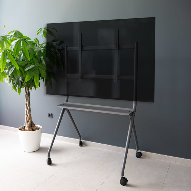 SOPORTE SUELO TOOQ RUEDAS PANTALLAS "ISTAND" 50"-86" - detalle