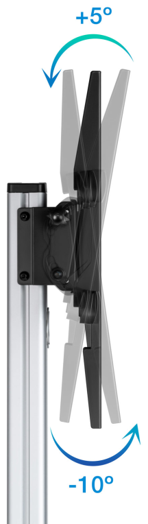 SOPORTE SUELO TOOQ RUEDAS TV HORIZ-VERT "HERA" 37-86" - detalle