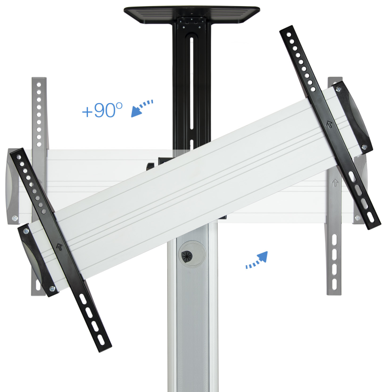 SOPORTE SUELO TOOQ TV HORI./VERTICAL FS1870M-B 37-70 NEGRO - detalle