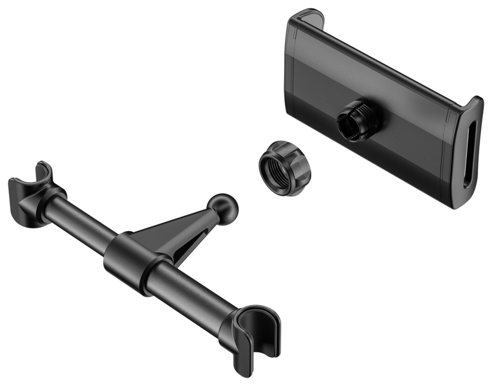 SOPORTE TABLET AISENS COCHE AJUSTABLE (1 PIVOTE) REPOSACABEZAS NEGRO - detalle