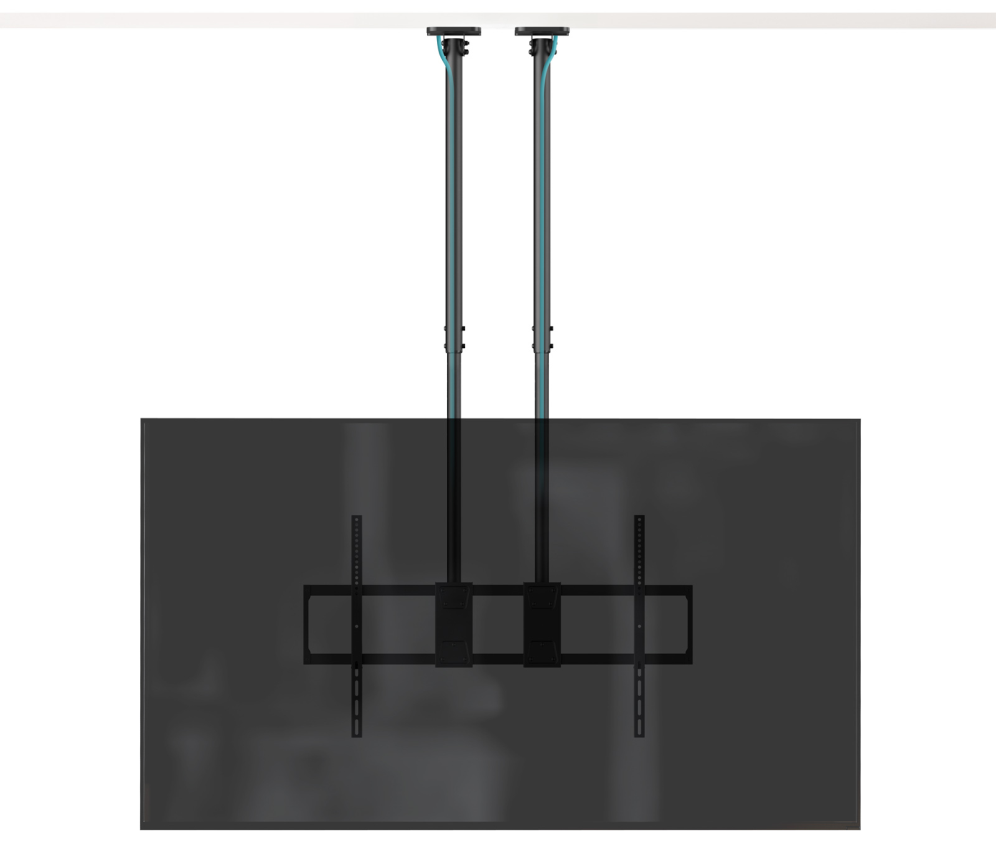 SOPORTE TECHO DOBLE MASTIL TOOQ LPCE11120TSLI-B 60-120" NEGRO - detalle