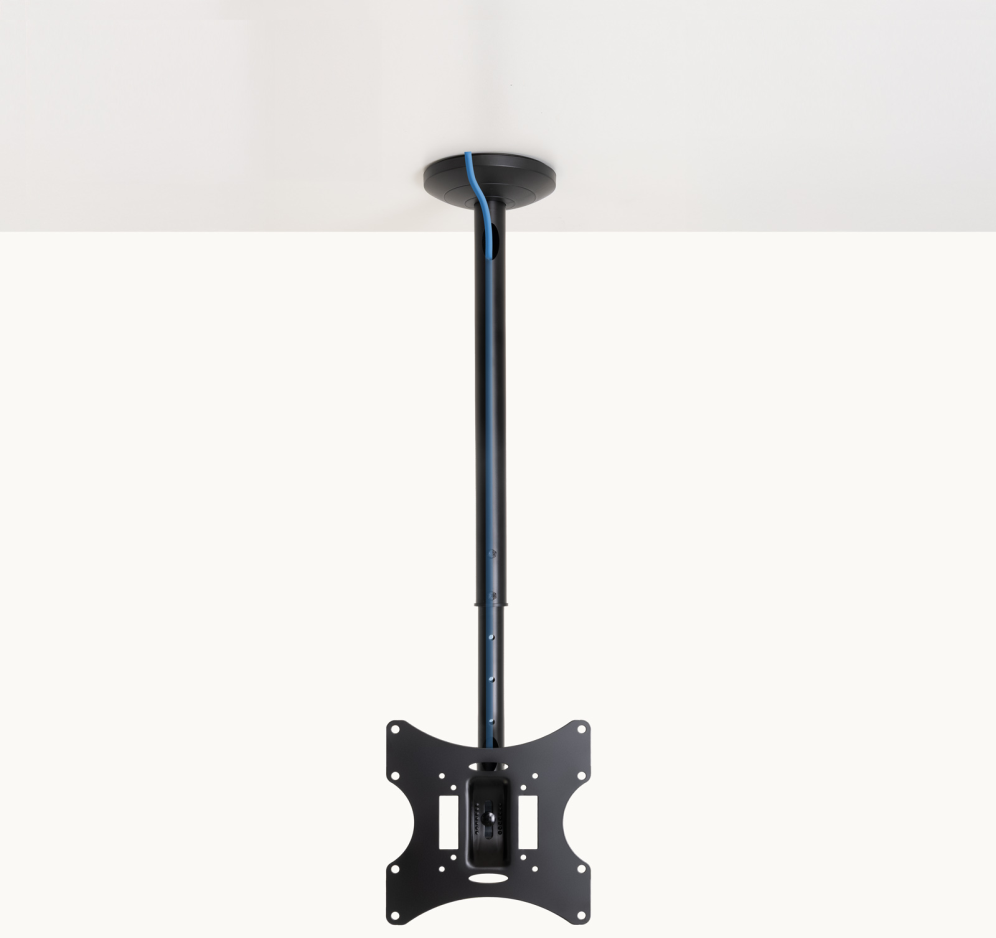 SOPORTE TECHO TOOQ GIRO 180 PANTALLAS 23-42" NEGRO - detalle