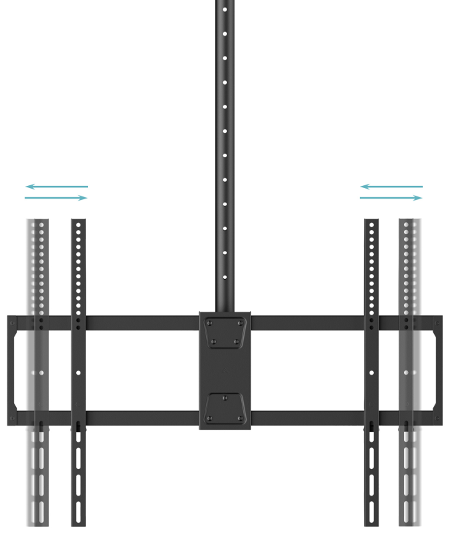 SOPORTE TECHO TOOQ LPCE11100TSLI-B 50-100" GIRATORIO INCLINABLE EXTENSIBLE NEGRO - detalle