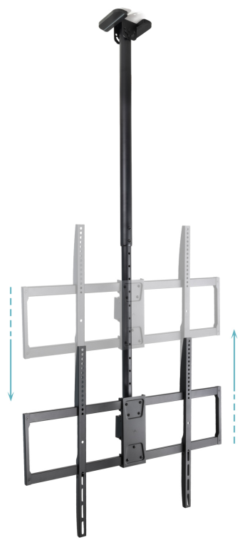 SOPORTE TECHO TOOQ LPCE11100TSLI-B 50-100" GIRATORIO INCLINABLE EXTENSIBLE NEGRO - detalle