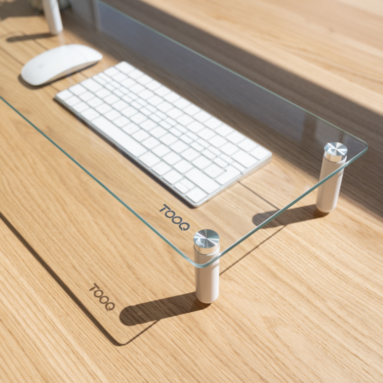 SOPORTE TOOQ ELEVADOR VIDRIO PARA MONITORES - detalle