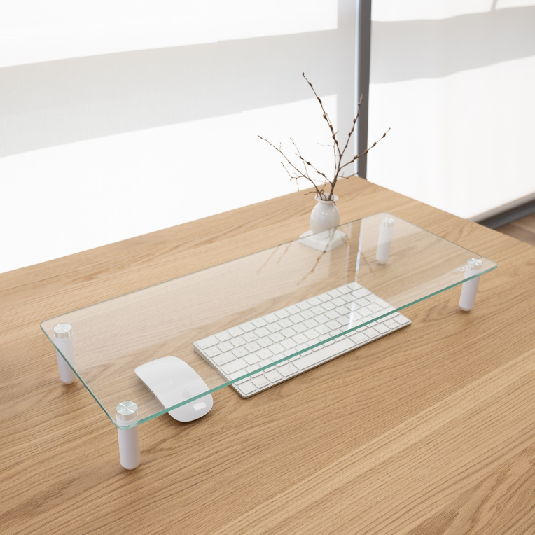 SOPORTE TOOQ ELEVADOR VIDRIO PARA MONITORES - detalle