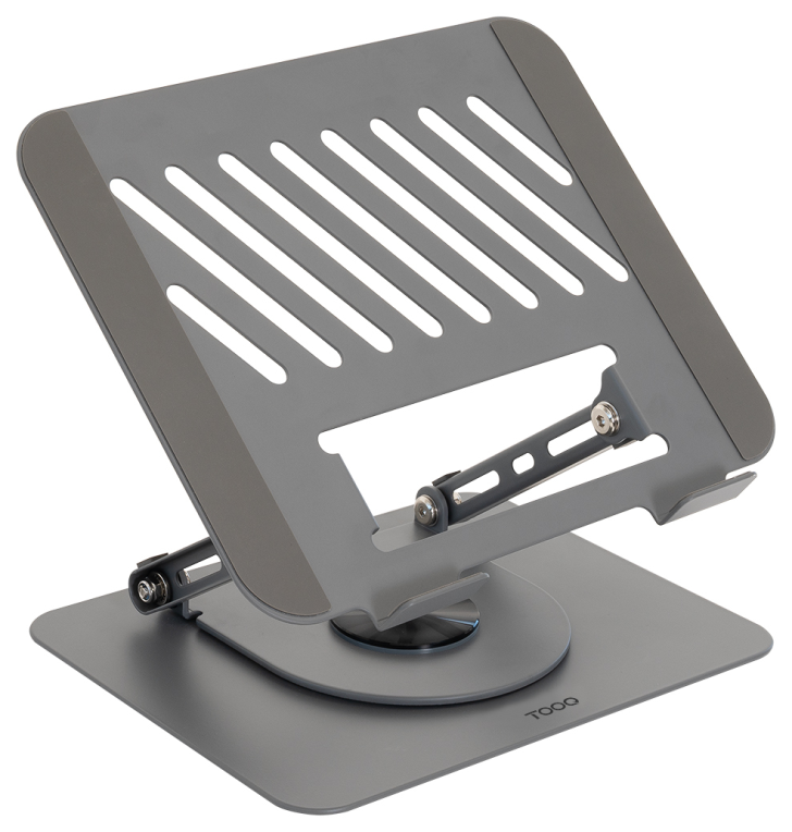 SOPORTE TOOQ PLEGABLE 360° DISPOSITIVOS 11-17", GRIS