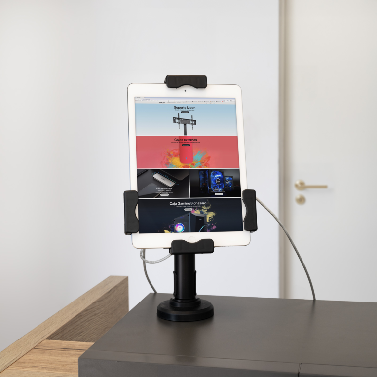 SOPORTE TOOQ SOBREMESA/PARED TABLET ANTIRROBO - detalle