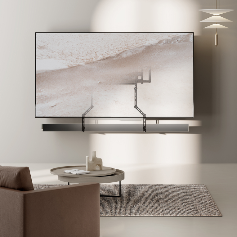 SOPORTE UNIVERSAL AISENS PARA BARRA DE SONIDO NEGRO - detalle