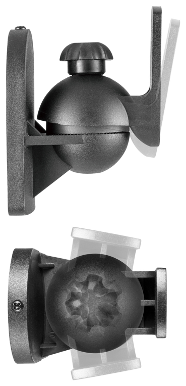 SOPORTE UNIVERSAL AISENS PARED GIRATORIO E INCLINABLE ALTAVOCES NEGRO - detalle