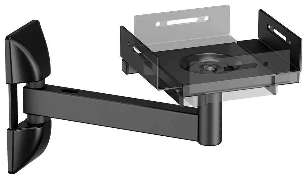 SOPORTE UNIVERSAL AISENS PARED GIRATORIO E INCLINABLE ALTAVOCES NEGRO - detalle