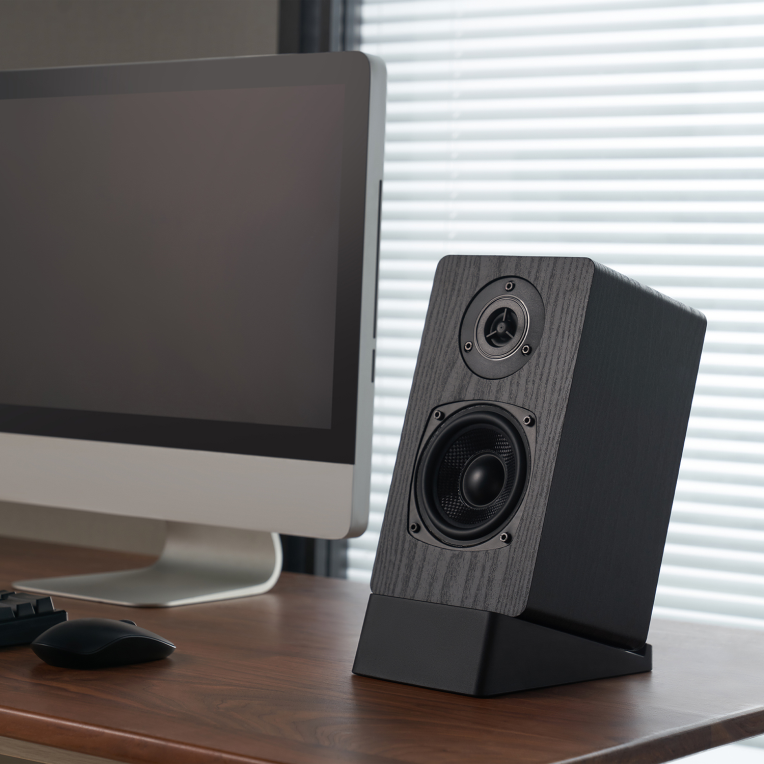 SOPORTE UNIVERSAL AISENS SOBREMESA ALTAVOCES NEGRO - detalle
