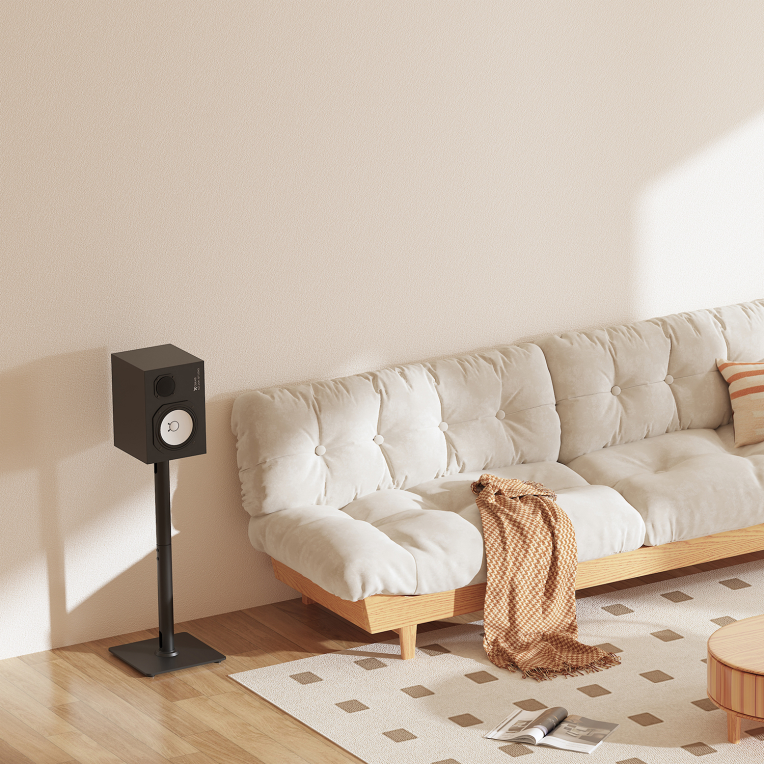 SOPORTE UNIVERSAL AISENS SUELO ALTAVOCES NEGRO - detalle