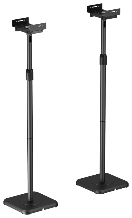 SOPORTE UNIVERSAL AISENS SUELO GIRATORIO E INCLINABLE ALTAVOCES NEGRO