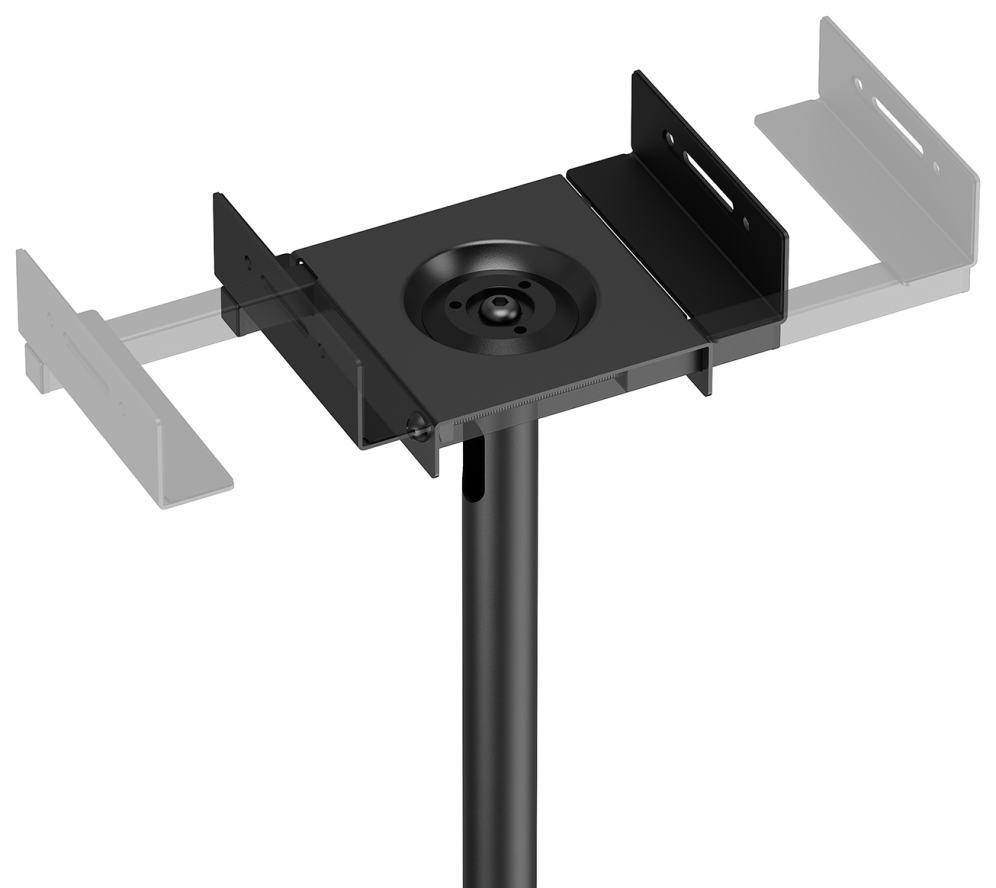 SOPORTE UNIVERSAL AISENS SUELO GIRATORIO E INCLINABLE ALTAVOCES NEGRO - detalle